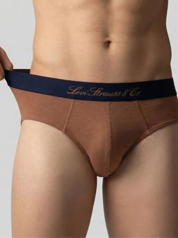 Levi's - Beige Solid Regular Brief
