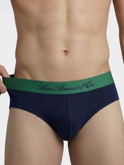 Levi's - Blue Solid Regular Brief