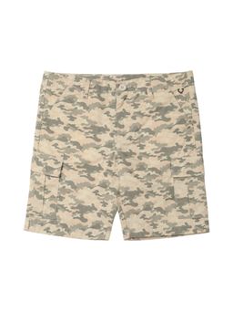 Allen Solly - Boys Beige Regular Fit Print Shorts