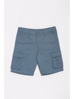 Allen Solly - Boys Blue Regular Fit Solid Shorts