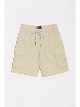 Allen Solly - Boys Beige Regular Fit Solid Shorts