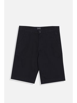 Allen Solly - Boys Navy Blue Regular Fit Solid Shorts
