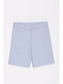 Allen Solly - Boys Light Blue Regular Fit Solid Shorts