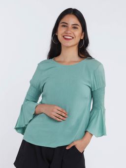 Zink London - Women Green Solid Top