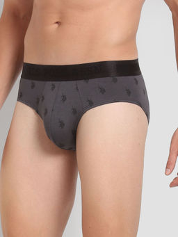 U.S. POLO ASSN. - Mid Rise Brand Print PB002 Premium Briefs