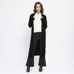 Madame - Womens Open Front Black Shrug