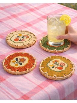 Chumbak - Yellow Graphic Coaster