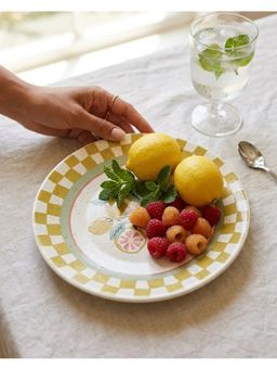Chumbak - Yellow Graphic Plate
