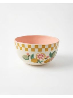 Chumbak - Yellow Graphic Bowl