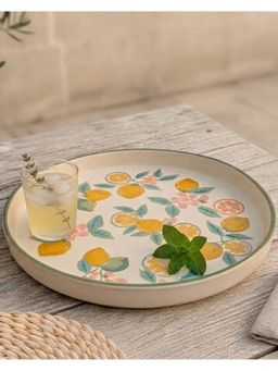 Chumbak - Yellow Graphic Platter
