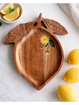 Chumbak - Yellow Graphic Platter