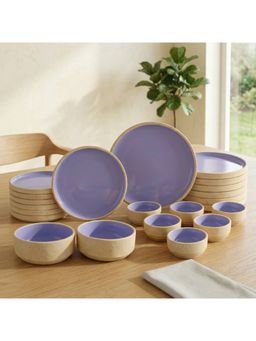 BlackCarrot - Purple Abstract Dinner Set