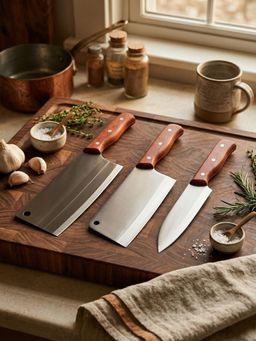 YELONA - Silver Solid Knife (Pack of 3)
