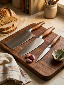 YELONA - Silver Solid Knife (Pack of 3)