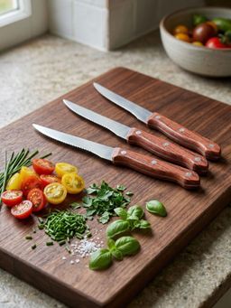 YELONA - Silver Solid Knife (Pack of 3)