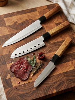 YELONA - Silver Solid Knife (Pack of 3)