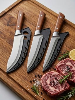 YELONA - Silver Solid Knife (Pack of 3)