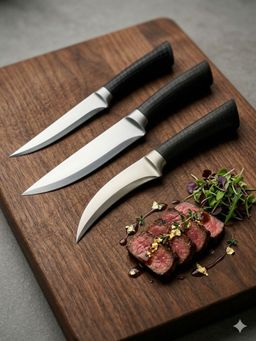 YELONA - Silver Solid Knife (Pack of 3)