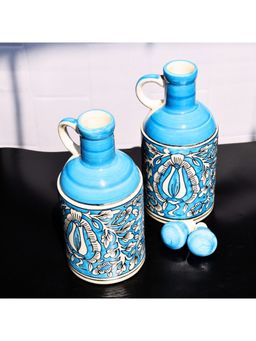 TheYUGO - Blue Geometric Oil Dispensers (Pack of 2)