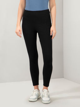 Amante - Women Black Mid Rise Skinny Fit Tights