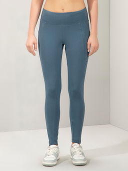 Amante - Women Blue Mid Rise Skinny Fit Tights