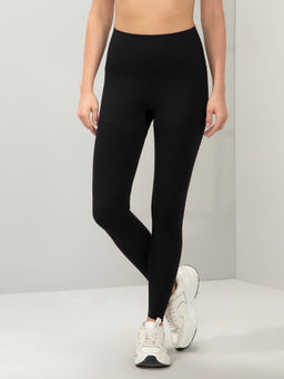 Amante - Women Black Skinny Fit Tights with Blood Circulation Panels