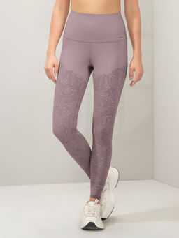 Amante - Women Purple Skinny Fit Tights with Blood Circulation Panels