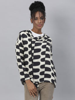 RAREISM - Black Printed Cardigan