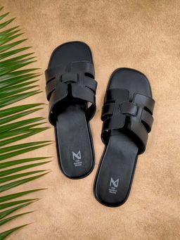 The Madras Trunk - Zoya Black Square Toe Flats