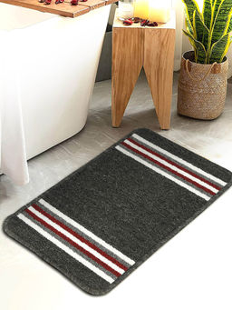 HOSTA HOMES - Water Absorbent Anti Skid Multipurpose Mat By Hosta Homes Black