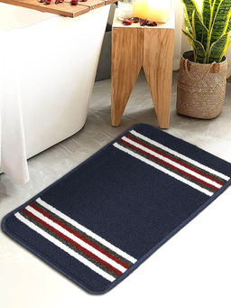 HOSTA HOMES - Water Absorbent Anti Skid Multipurpose Mat By Hosta Homes Blue