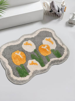 HOSTA HOMES - Water Absorbent Anti Skid Multipurpose Mat By Hosta Homes Grey