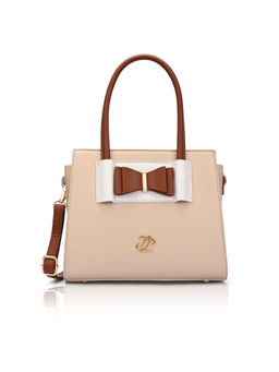 Lavie Signature - Brown Synthetic Leather Solid Handbag with Detachable Strap