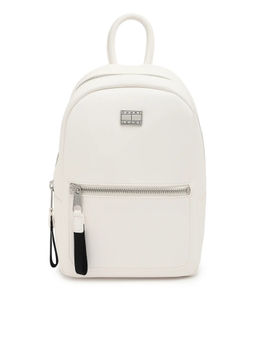 Tommy Hilfiger - Beige Pu Solid Backpack