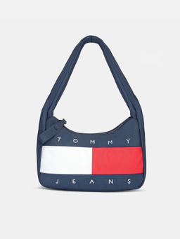 Tommy Hilfiger - Blue Polyester Solid Handbag