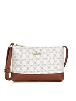 Lavie - White Synthetic Leather Printed Slingbag