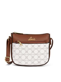 Lavie - White Synthetic Leather Printed Slingbag