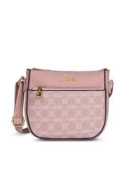 Lavie - Pink Synthetic Leather Printed Slingbag