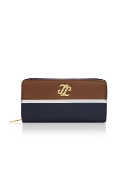 Lavie Signature - Navy Blue Synthetic Leather Colorblock Wallet