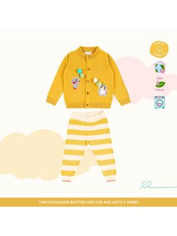 Kids of Greendeer - Mustard Snuggly Sweater with Joggers (Set of 2)