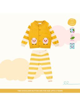 Kids of Greendeer - Mustard Snuggly Sweater with Joggers (Set of 2)