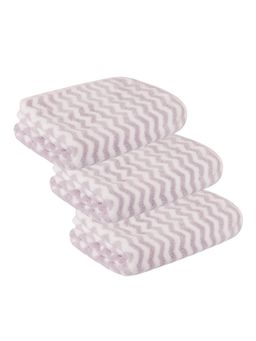 Black Gold - Hand Towel-Napkin 350 Gsm Purple (Pack of 3)