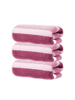 Black Gold - Hand Towel For Face, Gym, Travel & Bathroom Pink & White (Pack of 3)