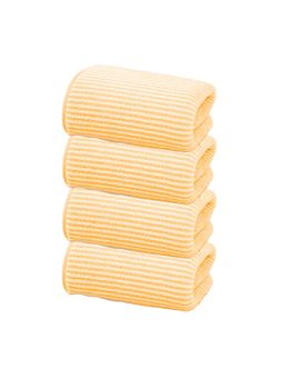 Black Gold - Face & Hand Towel For Bathroom, Kitchen, Gym & Travel Yellow (Pack of 4)