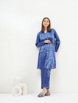 Sweet Dreams - Women Printed T-Shirt Robe With Pajama (Set of 3)