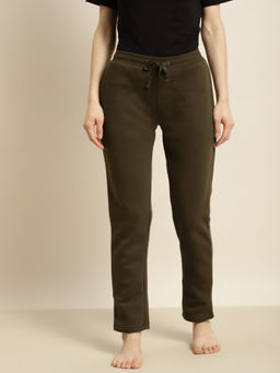 Sweet Dreams - Women Green Solid Pajama