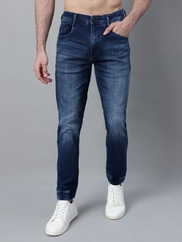 Cantabil - Men Blue Solid Jogger