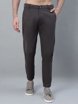 Cantabil - Men Dark Grey Solid Jogger