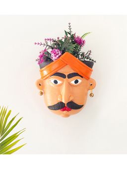 ExclusiveLane - Gardener Wall Planter Pot In Terracotta HandPainted