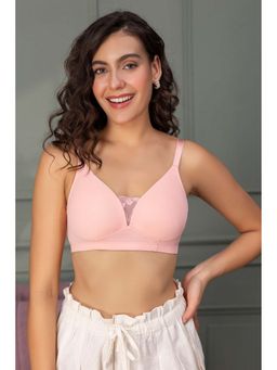 Chelvet - Peach Solid Workout Bra